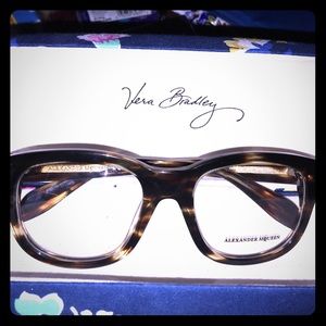 Alexander McQueen transparent avana glasses
